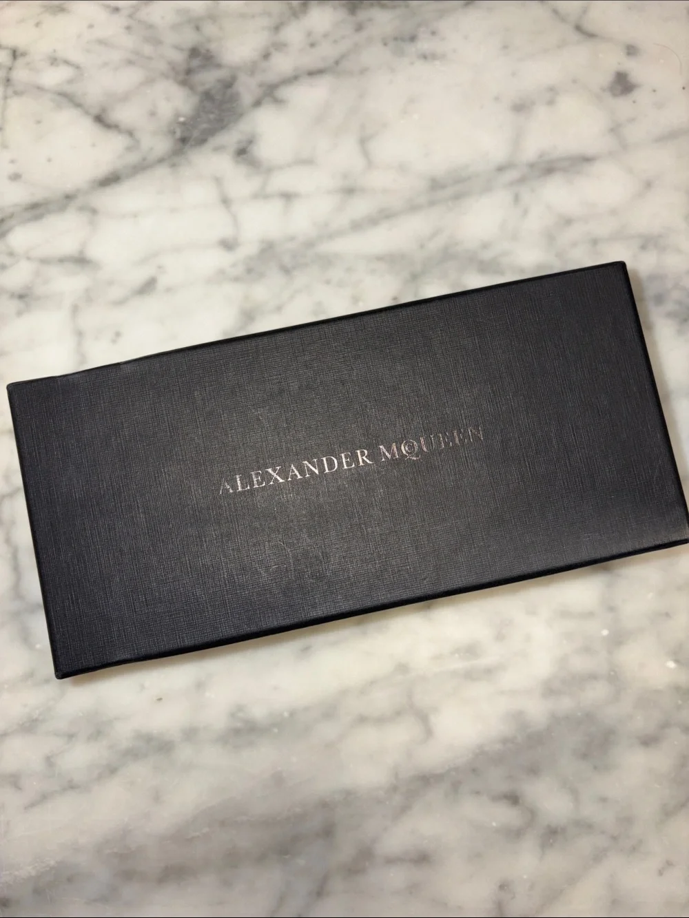 Empty Alexander McQueen Eyewear Sunglasses Case Storage Box in Black